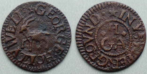 Upper Ground, George Holywell farthing Upper Ground, George Holywell farthing